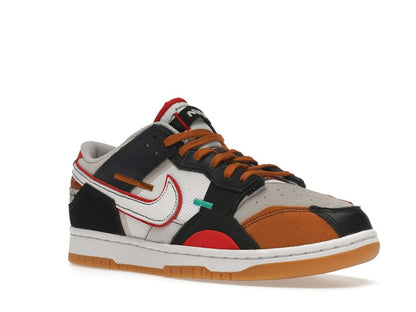 Nike Dunk Low Scrap Black Grey University Red