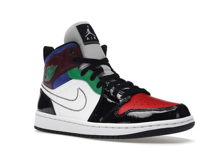 Jordan 1 Mid SE Black White Multi-Color (Women's)