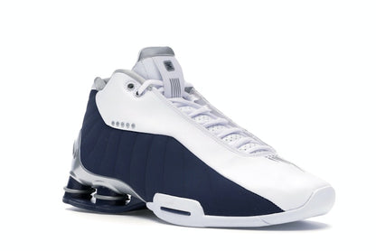 Nike Shox BB4 White Silver Navy
