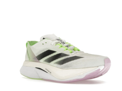 adidas Adizero Boston 12 Cloud White Core Black Green Spark