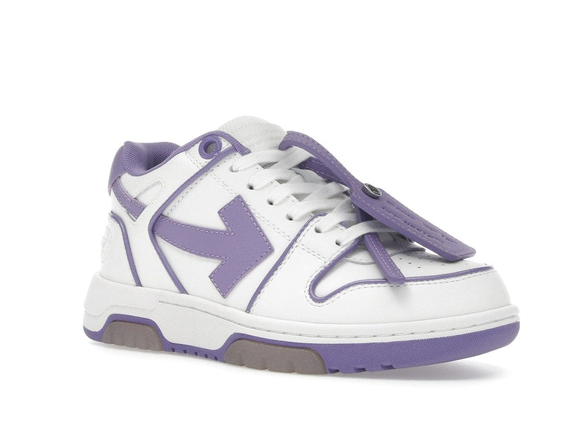 OFF-WHITE Out Of Office OOO Low Tops Outlined White Lilac Purple (Women's)