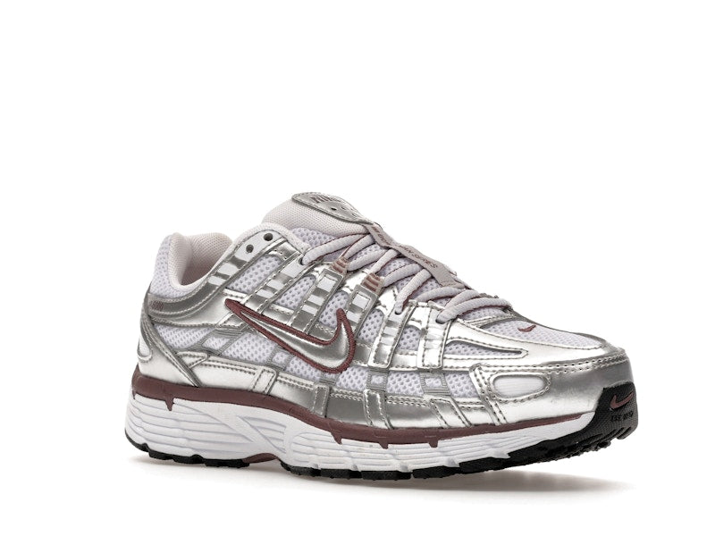 Nike P-6000 White Metallic Silver Tattoo (Women's)