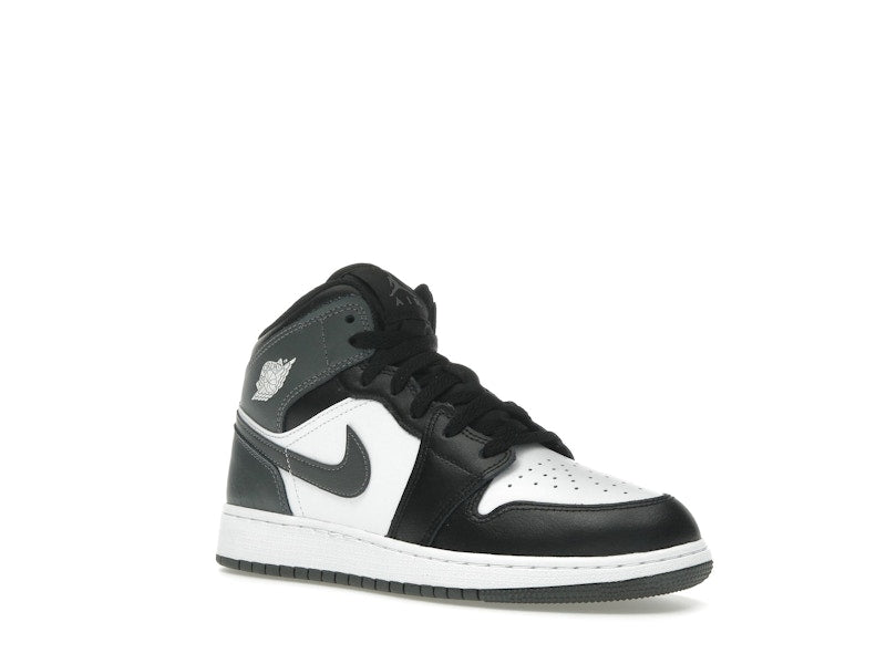 Jordan 1 Mid Black White Iron Grey (GS)