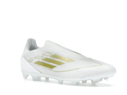 adidas F50 League Laceless Firm/Multi-Ground Cloud White Gold Metallic