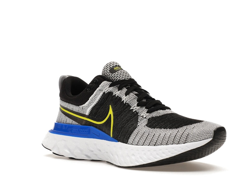 Nike React Infinity Run Flyknit 2 Black White Racer Blue Cyber