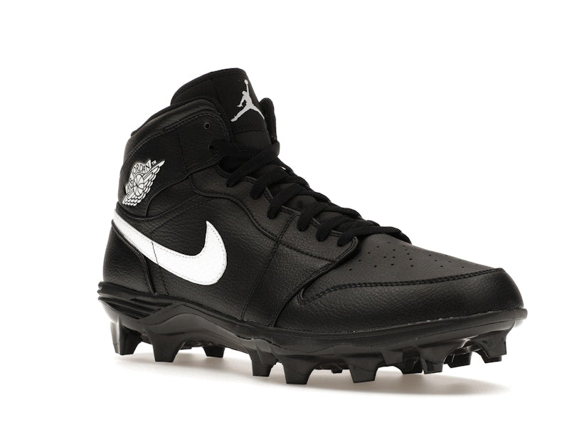 Jordan 1 Mid TD Cleat Black White
