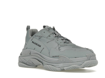 Balenciaga Triple S AllOver Logo Grey Black