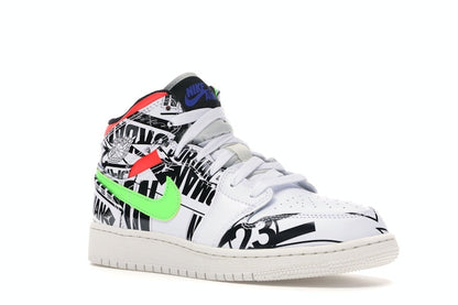 Jordan 1 Mid All Over Logos (GS)
