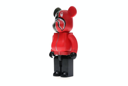 Bearbrick A Bathing Ape 1st Camo Shark 400% Red