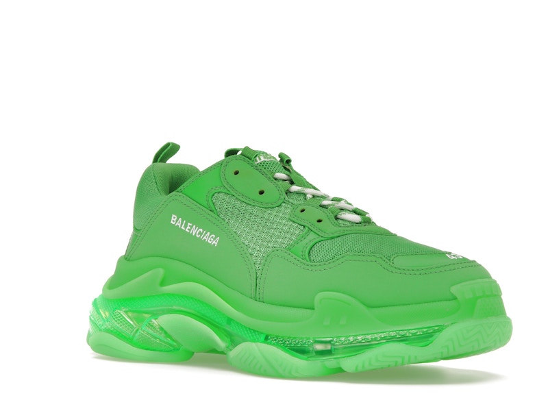 Balenciaga Triple S Clear Sole Bright Green