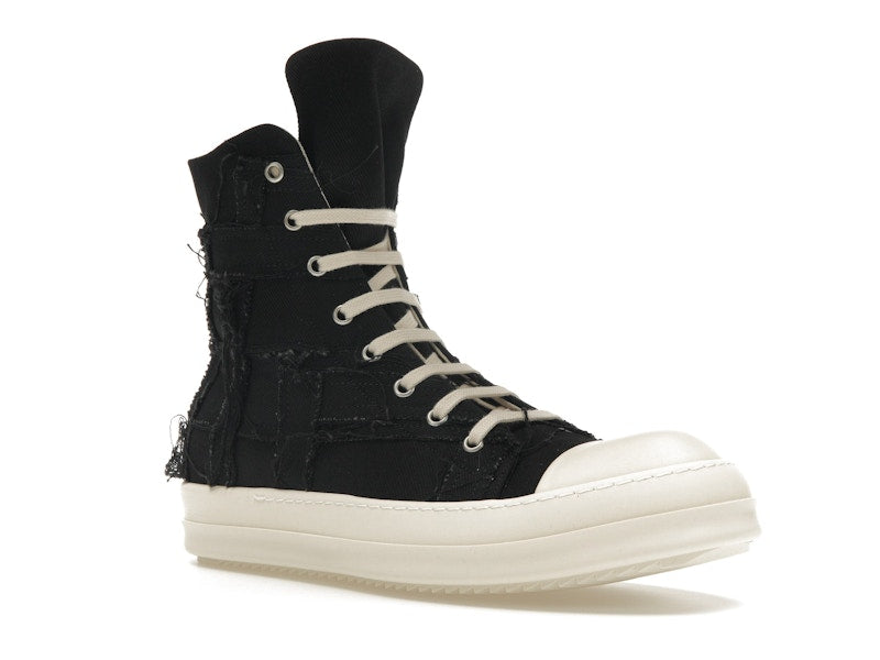 Rick Owens DRKSHDW Slashed Sneaks Black Milk