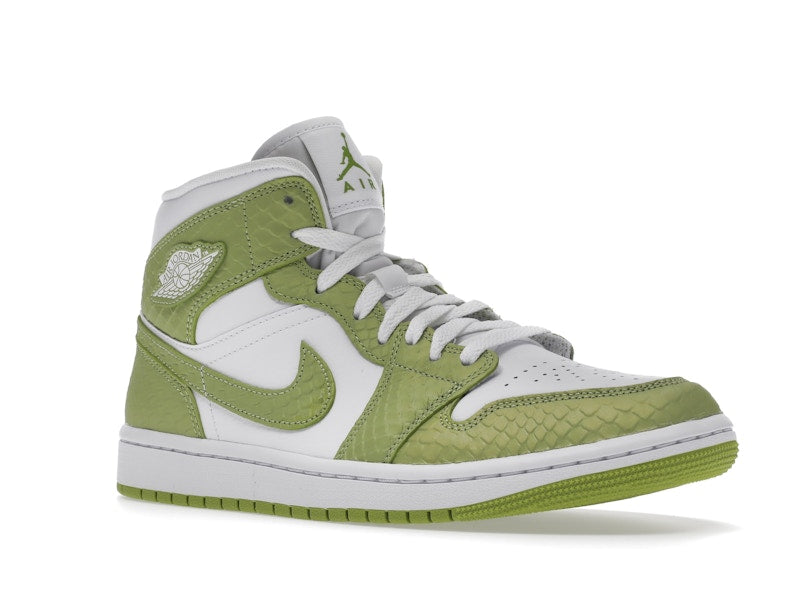 Jordan 1 Mid Green Python (Women's)