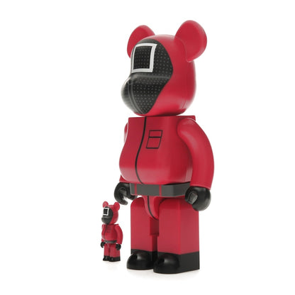 Bearbrick x Squid Game Guard (Square) 100% & 400% Set