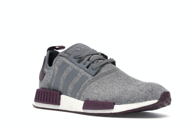 adidas NMD R1 Wool Grey Four Maroon