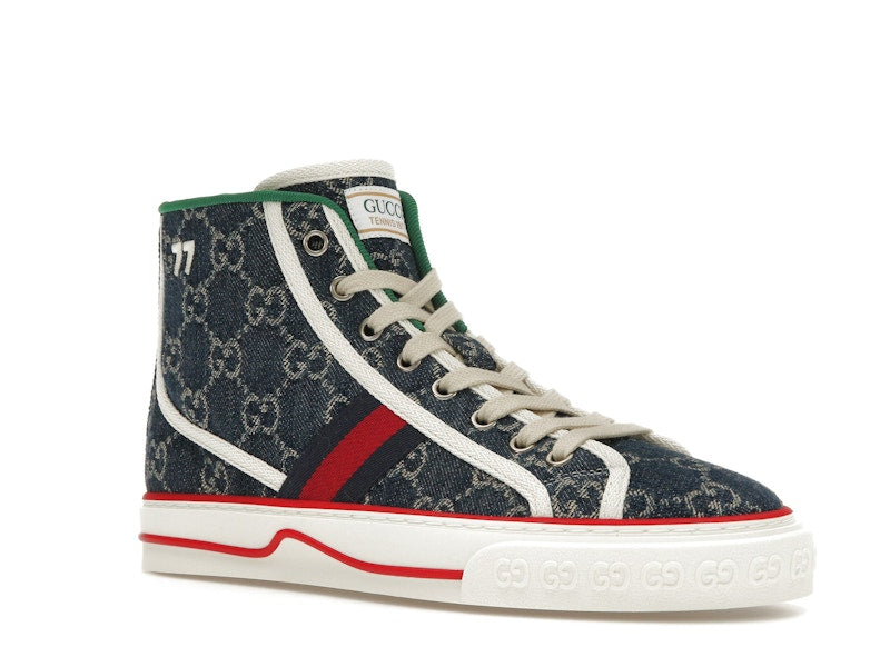 Gucci Tennis 1977 High Top Denim GG Print (Women's)