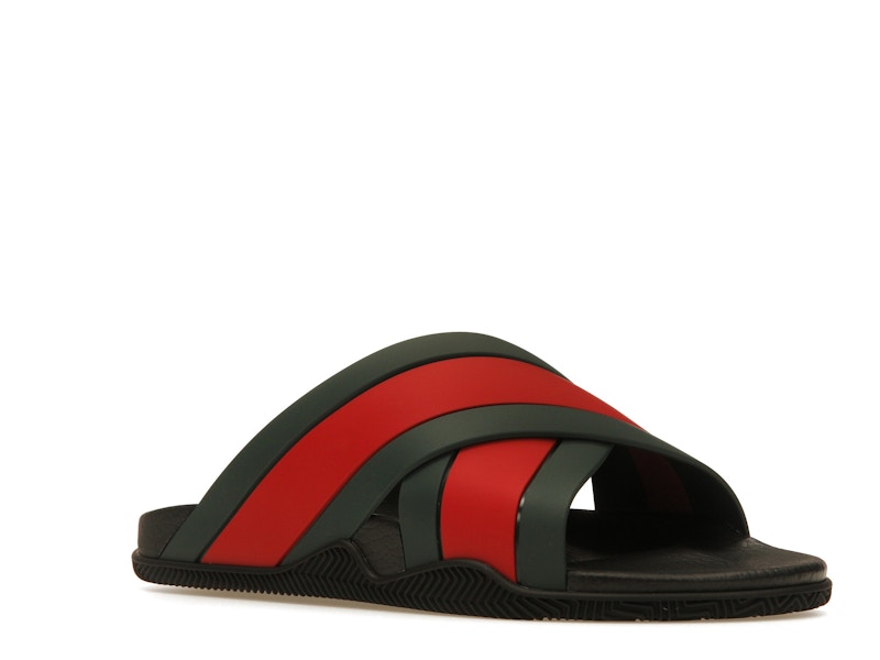 Gucci Web Slide Black Rubber (Women's)