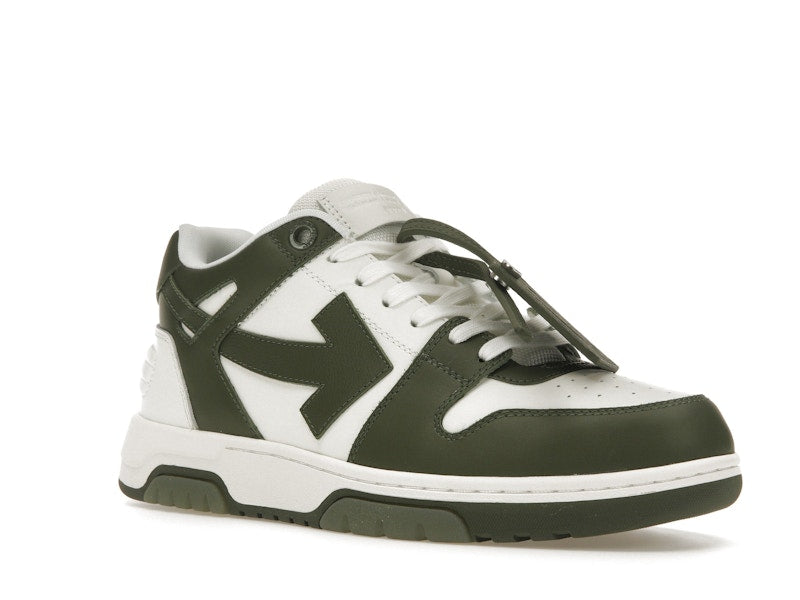 OFF-WHITE Out Of Office OOO Low Tops White Khaki