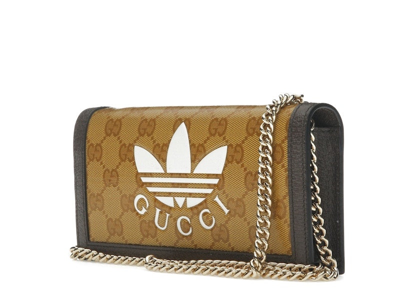 Gucci x adidas Wallet With Chain Beige/Brown