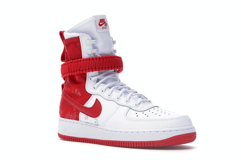 Nike SF Air Force 1 High White University Red