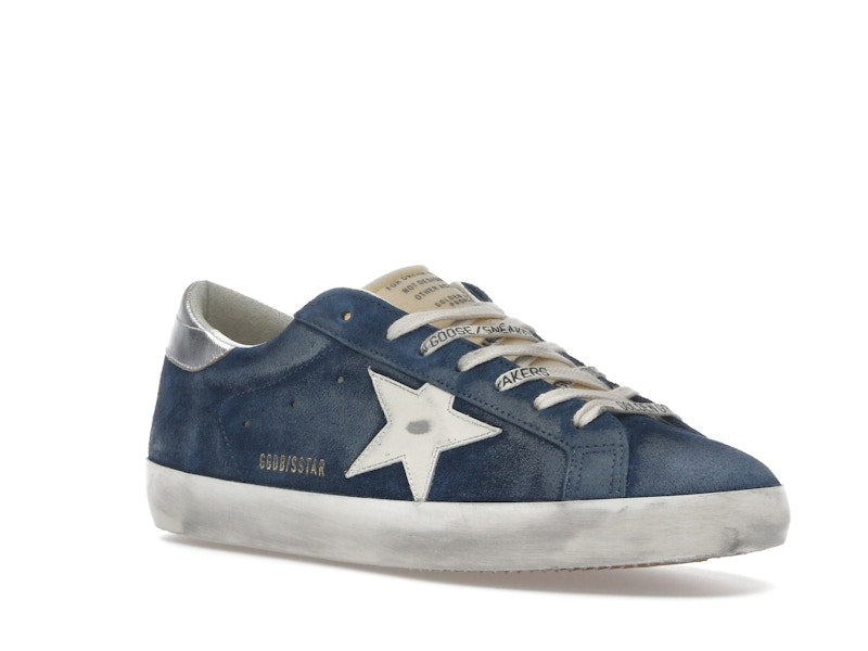 Golden Goose Super-Star Aviator Blue Cream Silver
