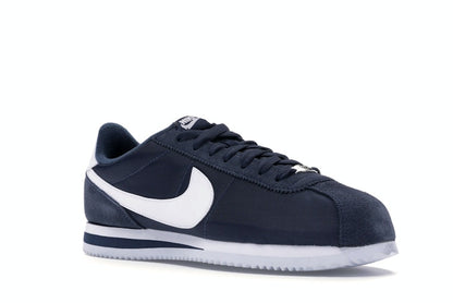 Nike Cortez Basic Nylon Obsidian White-Metallic Silver