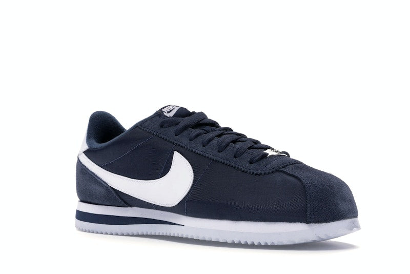 Nike Cortez Basic Nylon Obsidian White-Metallic Silver
