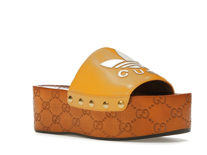 Gucci x Adidas GG Clog Yellow (Women's)