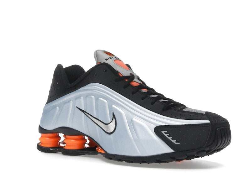 Nike Shox R4 Blue Tint Total Orange Black Metallic Silver (Women's)