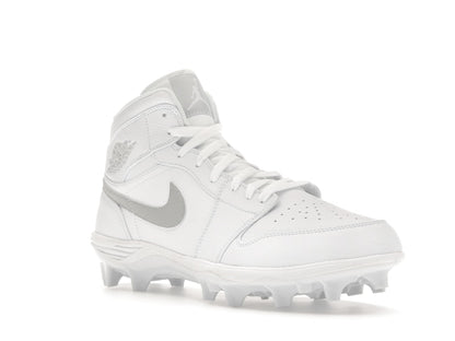 Jordan 1 Mid TD Cleat White Grey Fog