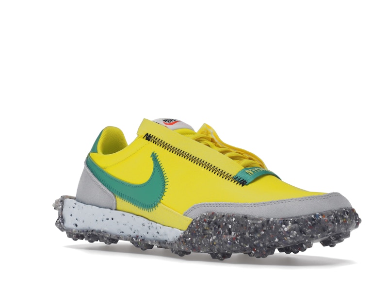 Nike Waffle Racer Crater Yellow Strike Roma Green (Women's)