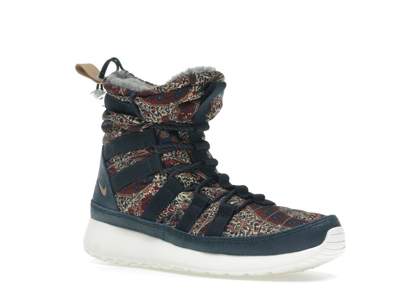 Nike Roshe Run Hi Sneakerboot QS Liberty of London Armory Navy (Women's)
