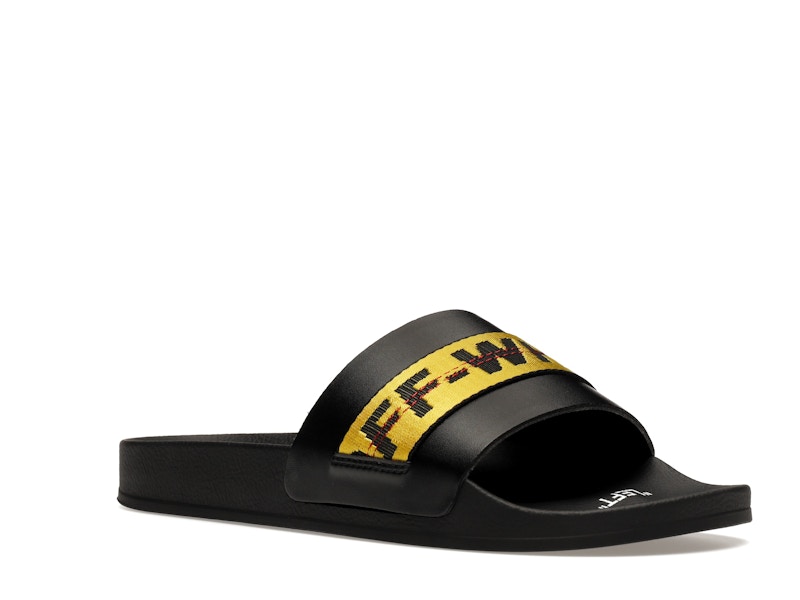 OFF-WHITE Industrial Belt Slides Black Yellow