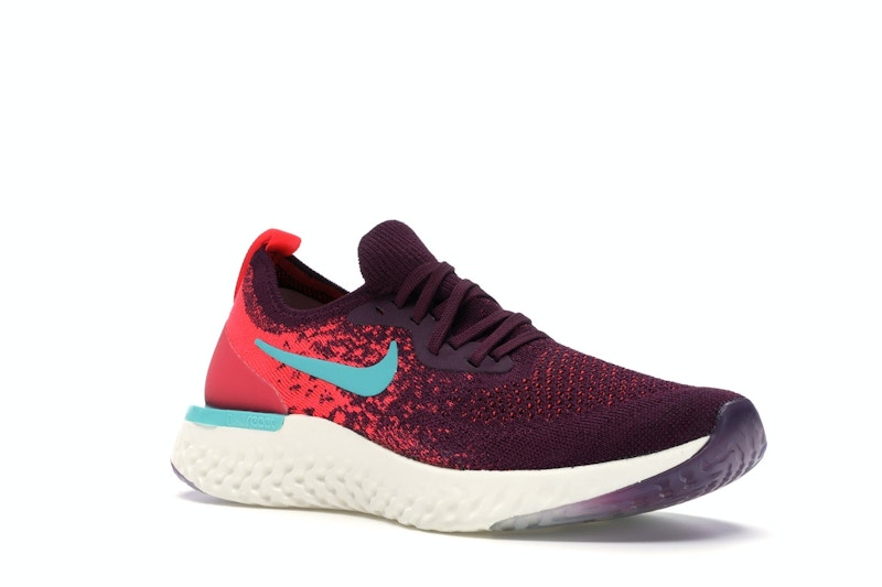 Nike Epic React Flyknit Bordeaux Hyper Jade (Women's)