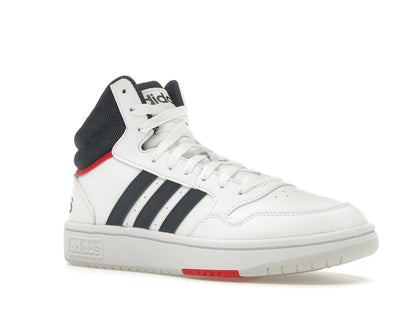 adidas Hoops 3.0 White Navy Red