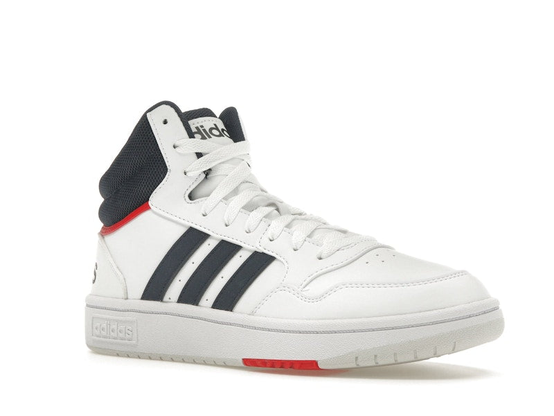 adidas Hoops 3.0 White Navy Red