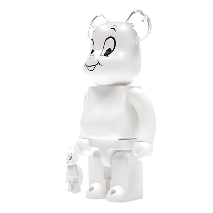 Bearbrick Casper the Friendly Ghost 100% & 400% Set White