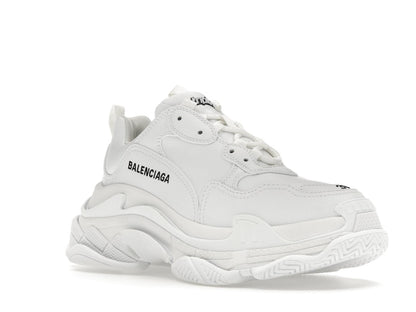 Balenciaga Triple S Synthetic Leather Triple White (Women's)
