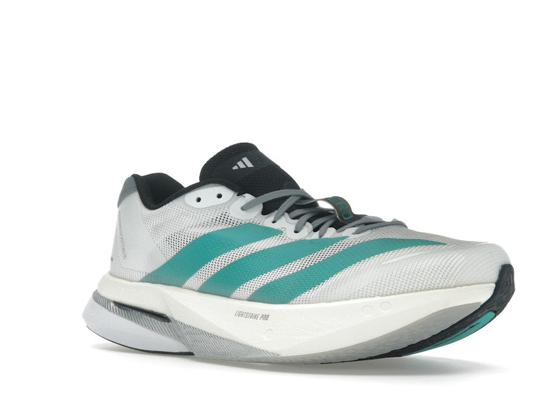 adidas Adizero Boston 13 White Pure Teal