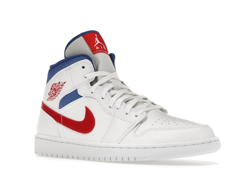 Jordan 1 Mid White Red Royal (Women's)
