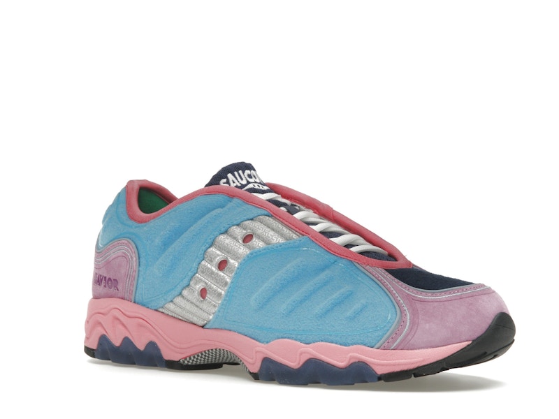 Saucony Matrix Jae Tips No Shoes In The House Blue Pink
