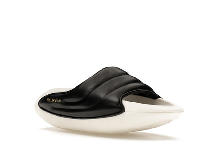 Balmain B-IT Mules Black White