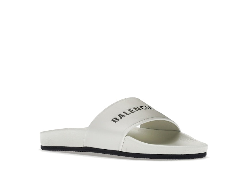 Balenciaga Pool Slide White Black (Women's)