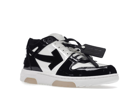 OFF-WHITE Out Of Office OOO Low Tops Patent Black White