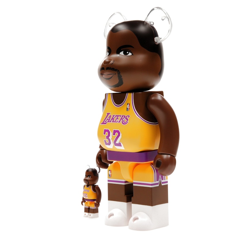 Bearbrick NBA Magic Johnson (Los Angeles Lakers) 100% & 400% Set