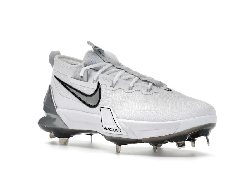 Nike Force Zoom Trout 9 Elite White Black Pure Platinum Metallic Silver