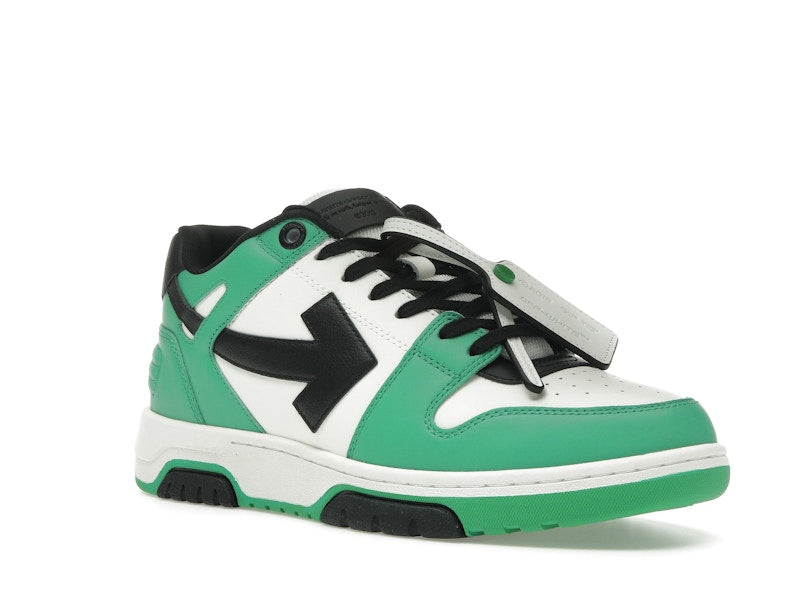OFF-WHITE Out Of Office "OOO" Low Tops Green Black