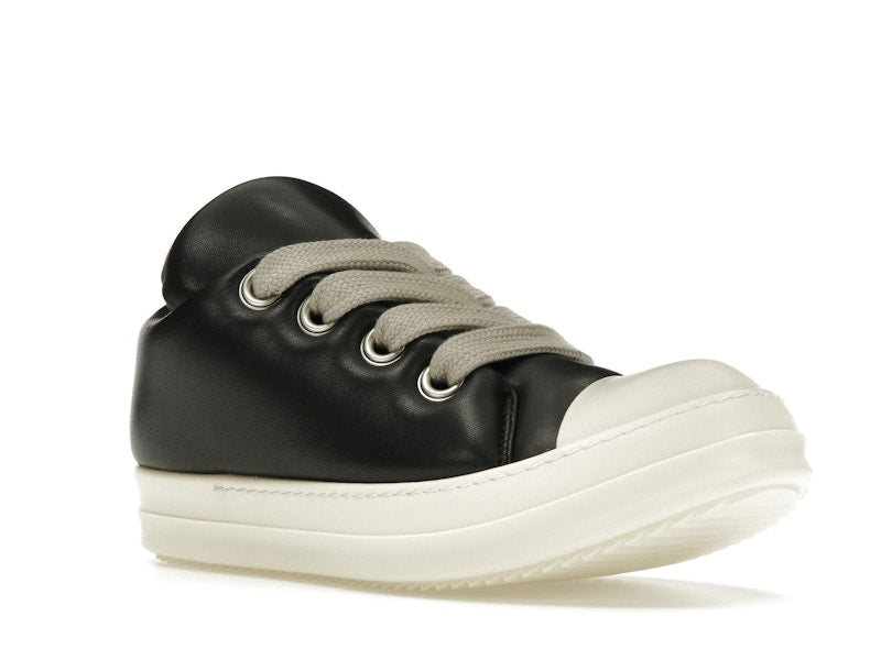 Rick Owens Jumbo Lace Padded Sneaks Low Black Milk