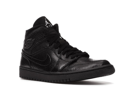 Jordan 1 Mid Black Snakeskin (Women's)