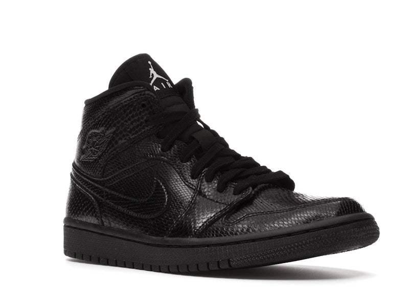 Jordan 1 Mid Black Snakeskin (Women's)