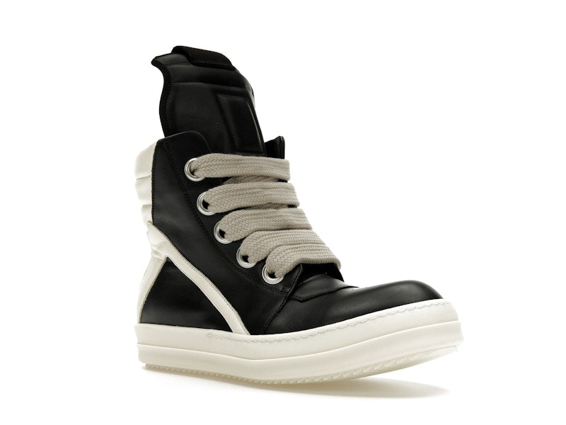 Rick Owens GeoBasket Oversized Eylet Black Milk